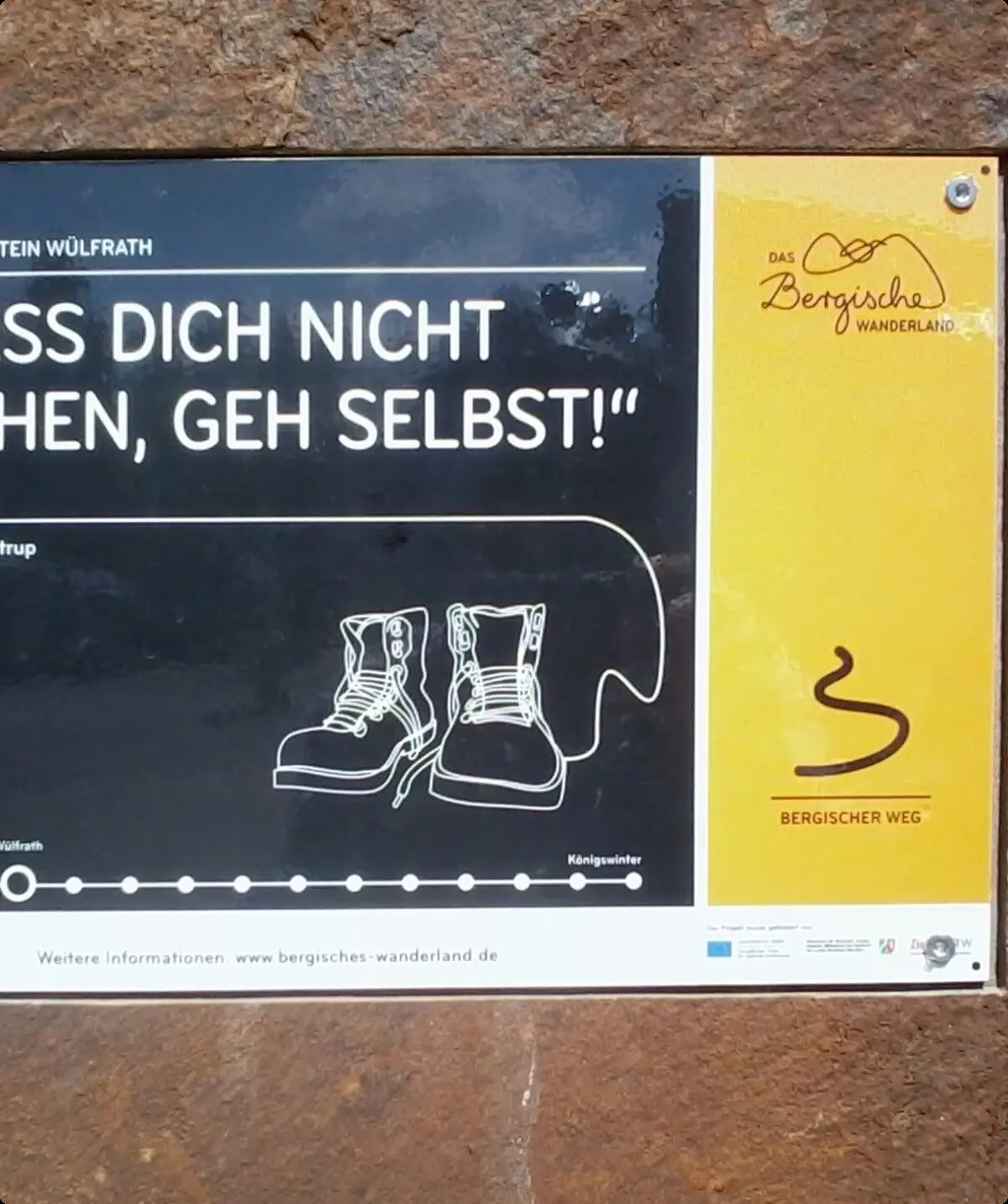 Laß Dich nicht gehen, geh selbst 2015-05-10 | © Holger Rüsberg