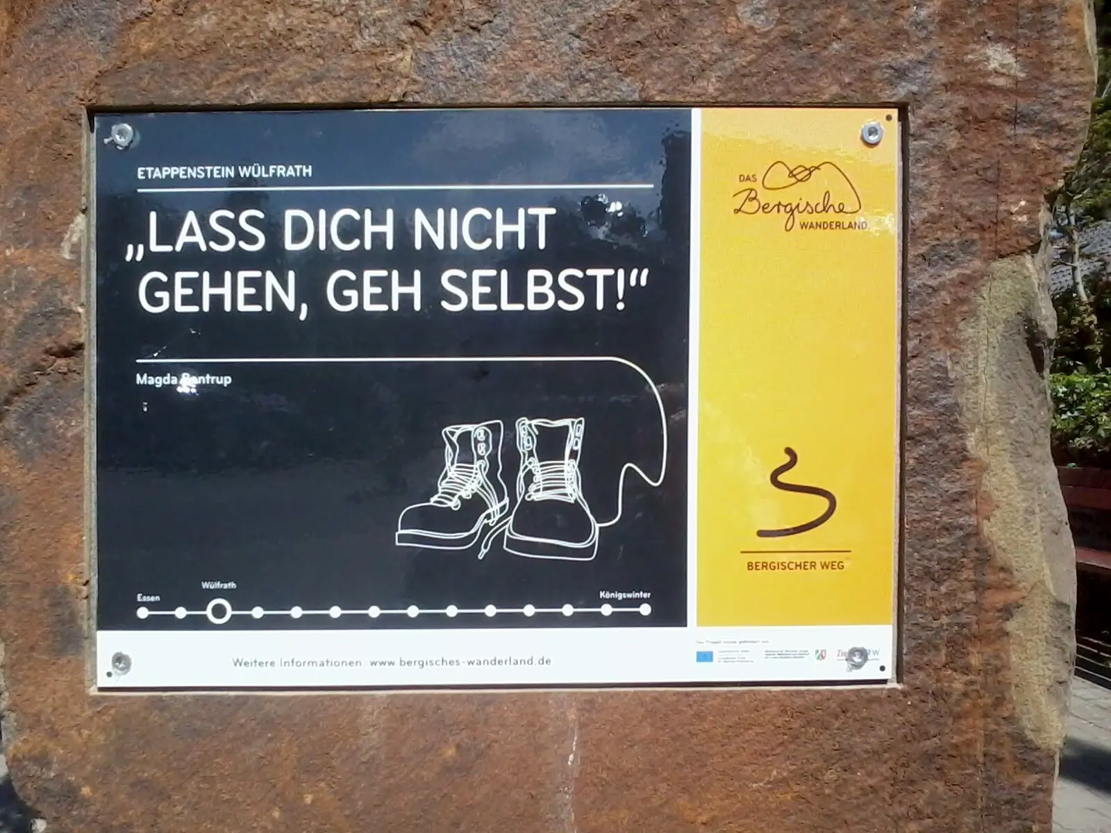 Laß Dich nicht gehen, geh selbst 2015-05-10 | © Holger Rüsberg